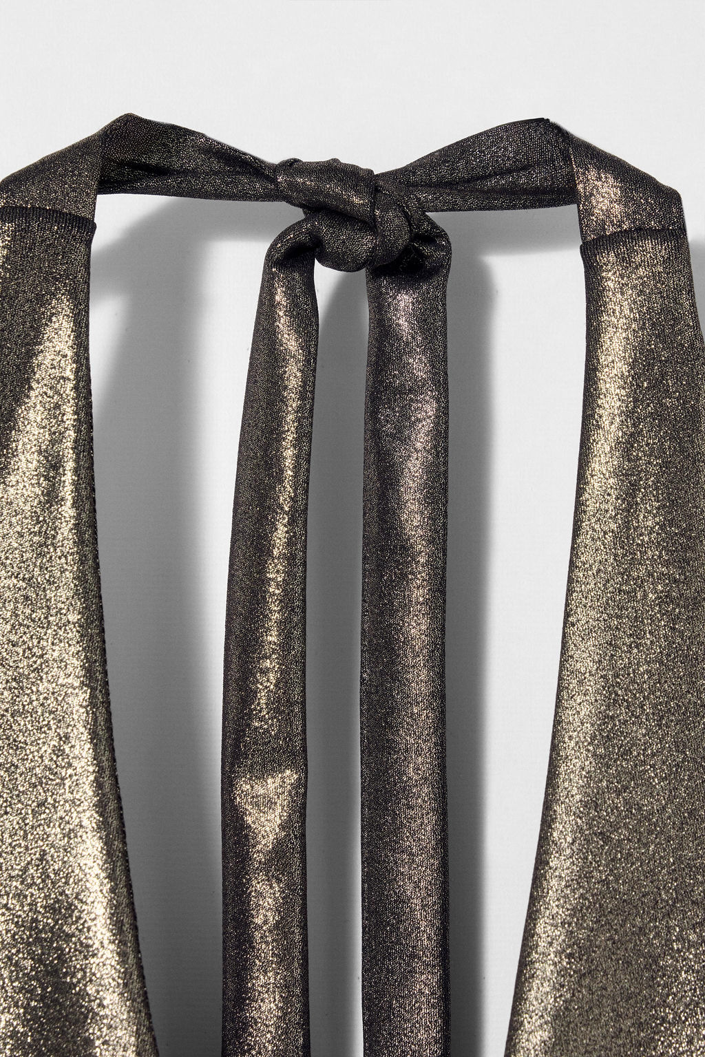 METALLIC HALTER BODYSUIT KATE MOSS X ZARA  фото 4