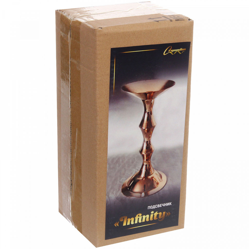 Цена за 2шт. Подсвечник "INFINITY" 21*9*9 см, Золото
