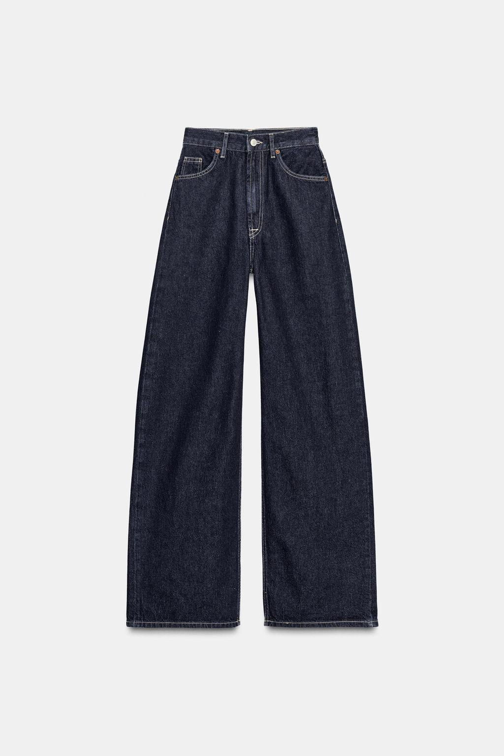 TRF EXTRA WIDE-LEG HIGH-WAIST JEANS - Zara фото 7