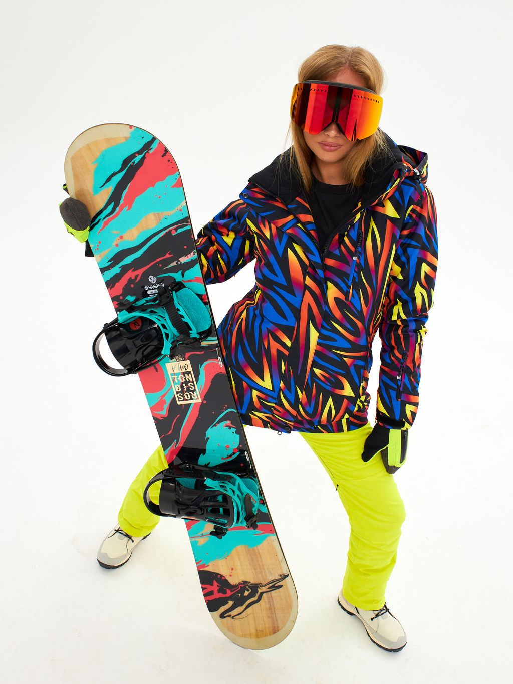 Женская горнолыжная сноубордическая куртка Alpha Endless Ultra Chaleur SNB 423/316_1 Разноцветный  фото 23