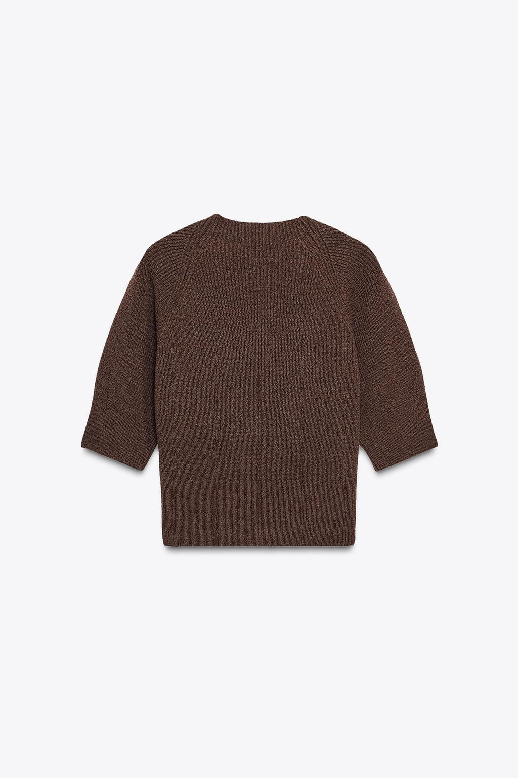 RIB KNIT SWEATER - Zara фото 8