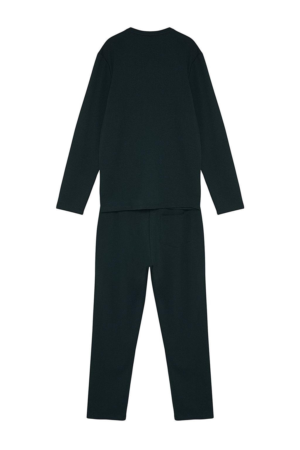 TRENDYOL MAN Lacivert Regular Fit Etiket Deteyl? Orme Pijama Tak?m? TMNAW24PT00029 - Trendyolmilla фото 8