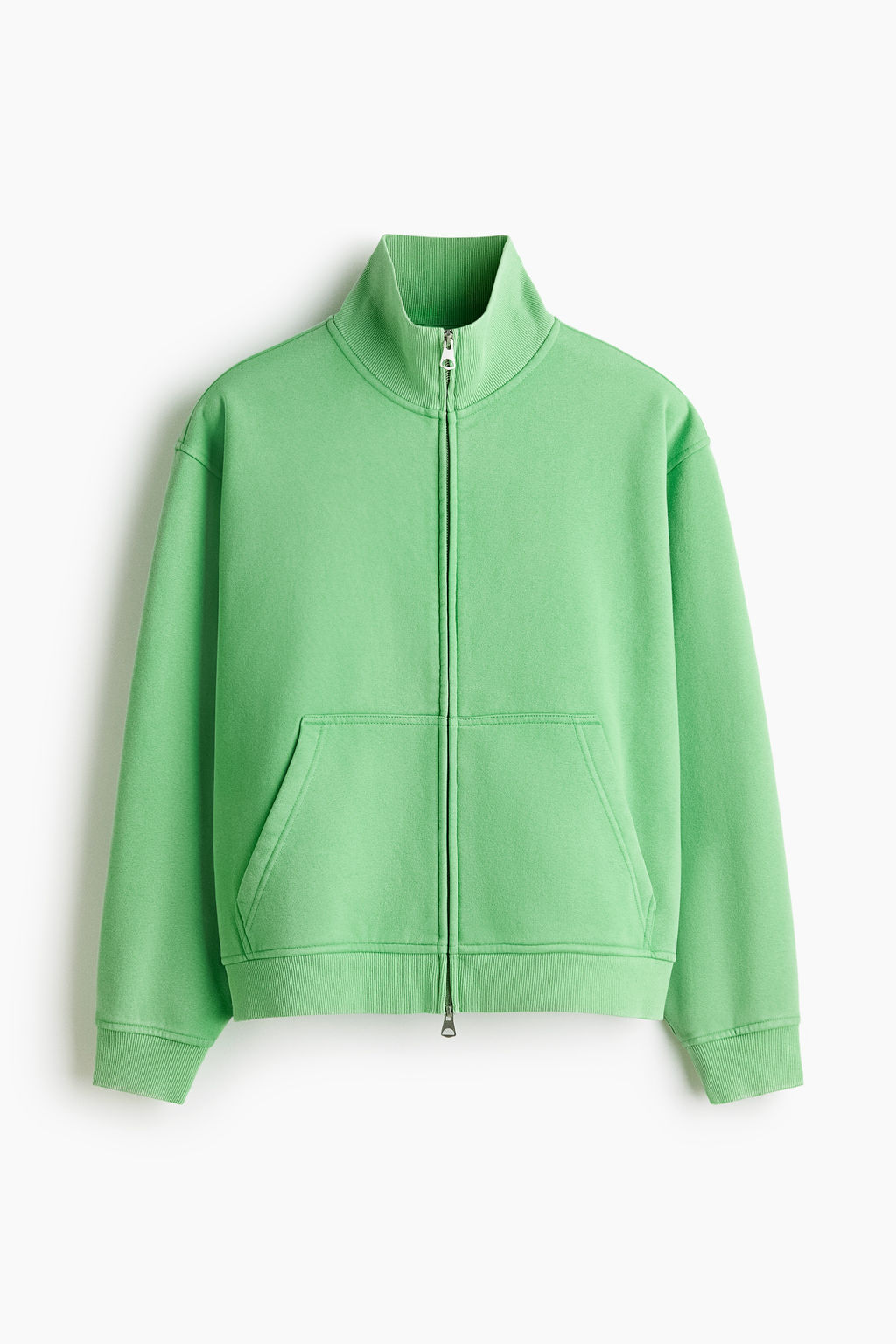 Chaqueta sudadera boxy con cremallera Loose Fit - H&m фото 3