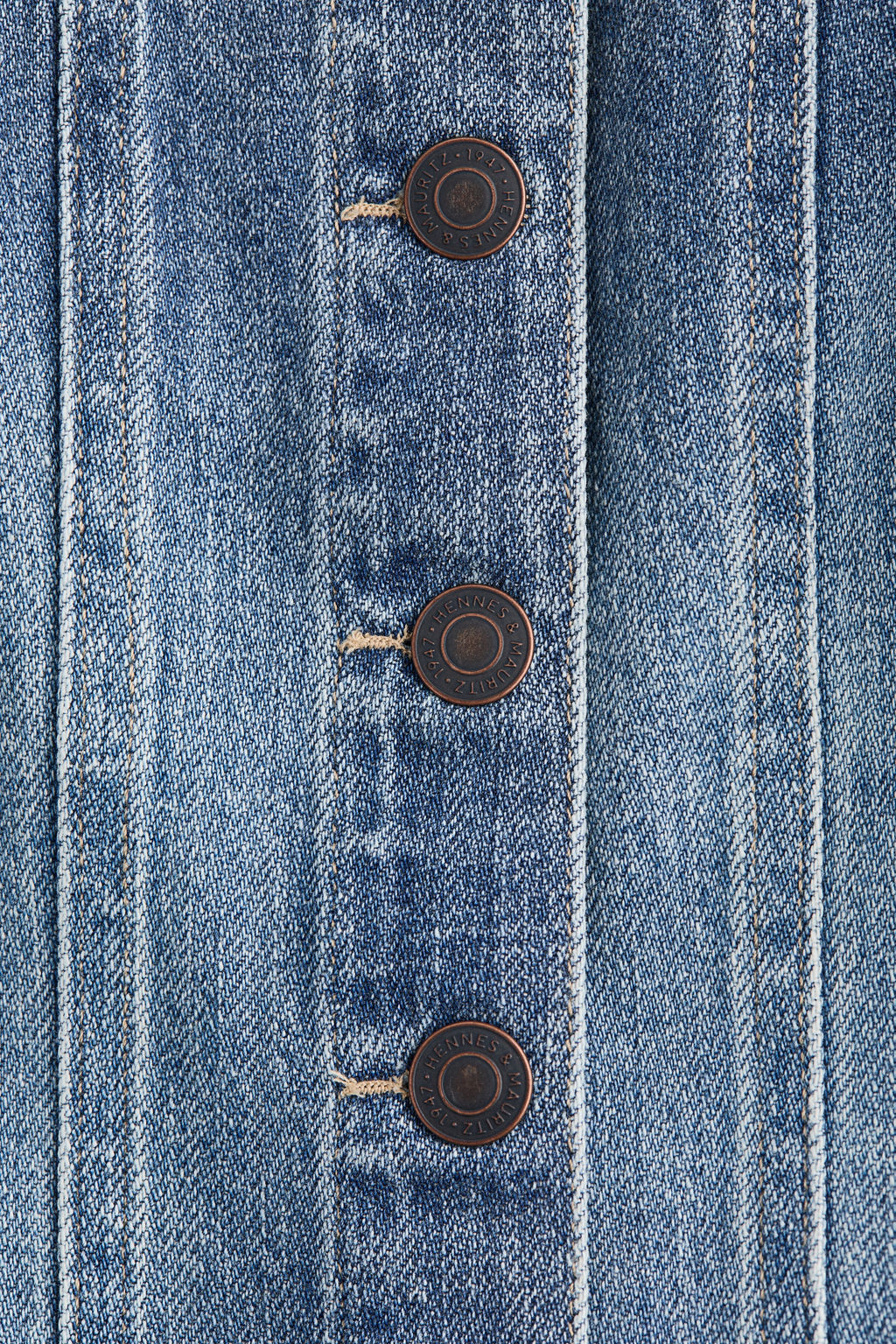 Top en denim con botonadura frontal - H&m фото 4
