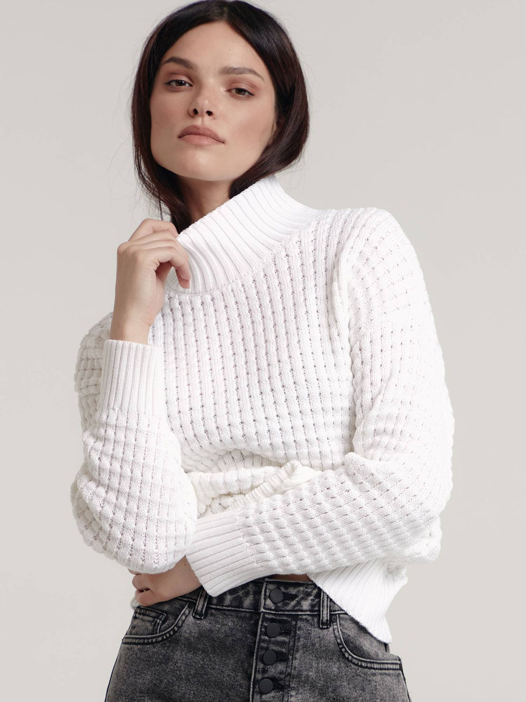 CONTE Джемпер объемного силуэта с воротником-стойкой LDK 220 - Conte elegant фото 7