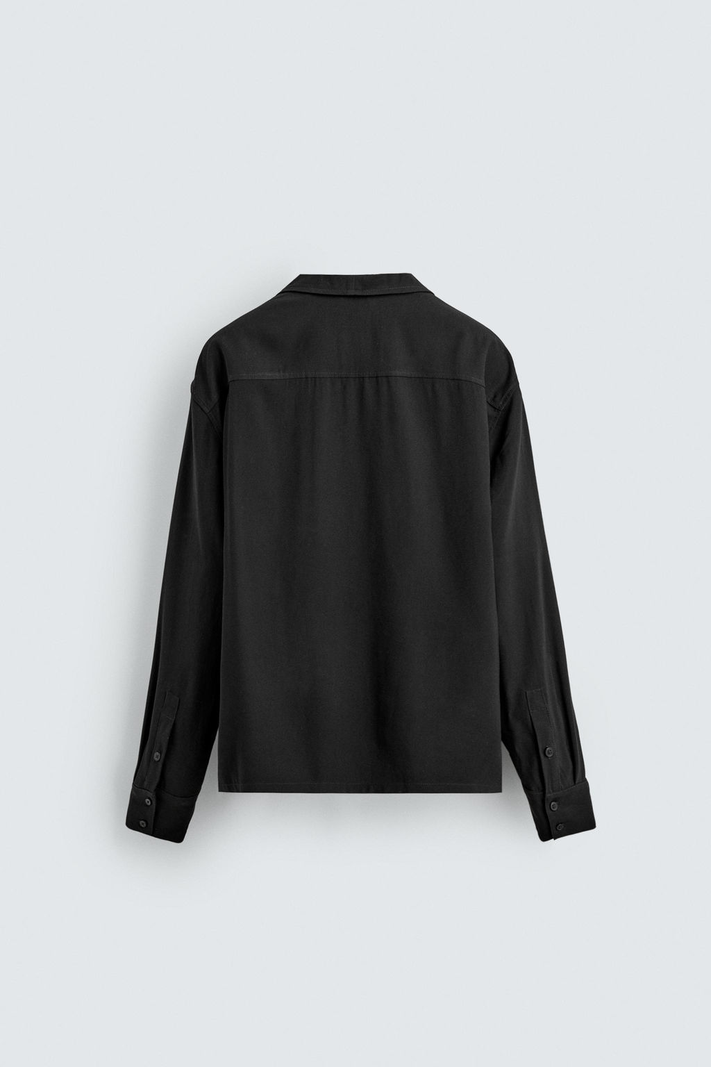 Рубашка Fluid Relaxed Fit черная