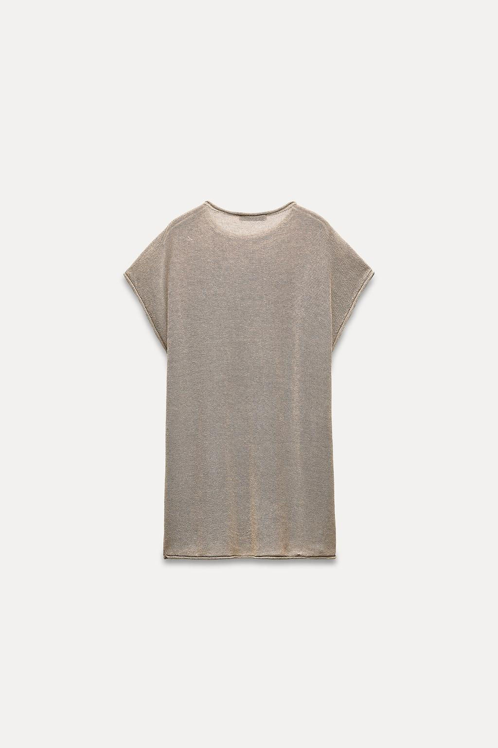 TURN-UP KNIT TOP - Zara фото 13