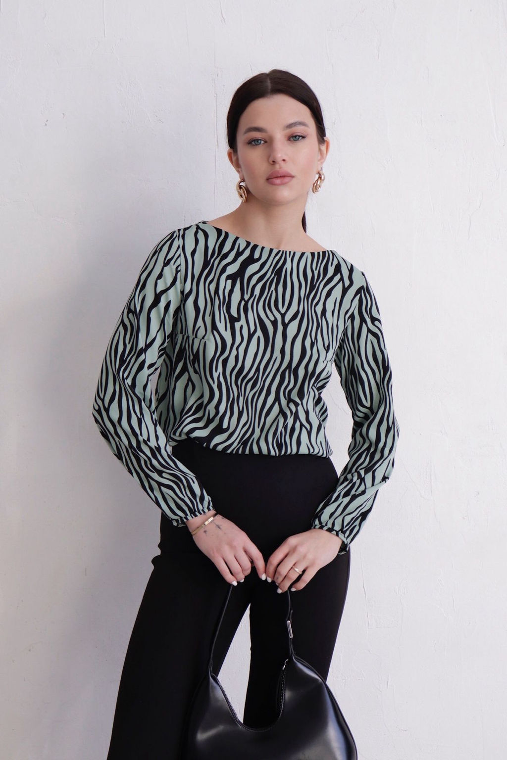 11740 Блуза без застёжки с принтом - Martichelli фото 3