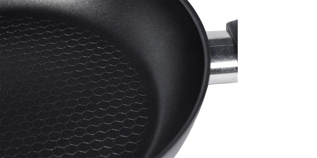 Калитва Сковорода 240мм 1ручка,стеклянная крышка, антипригарное покрытие рифл.дно (серия Кумир)  фото 3