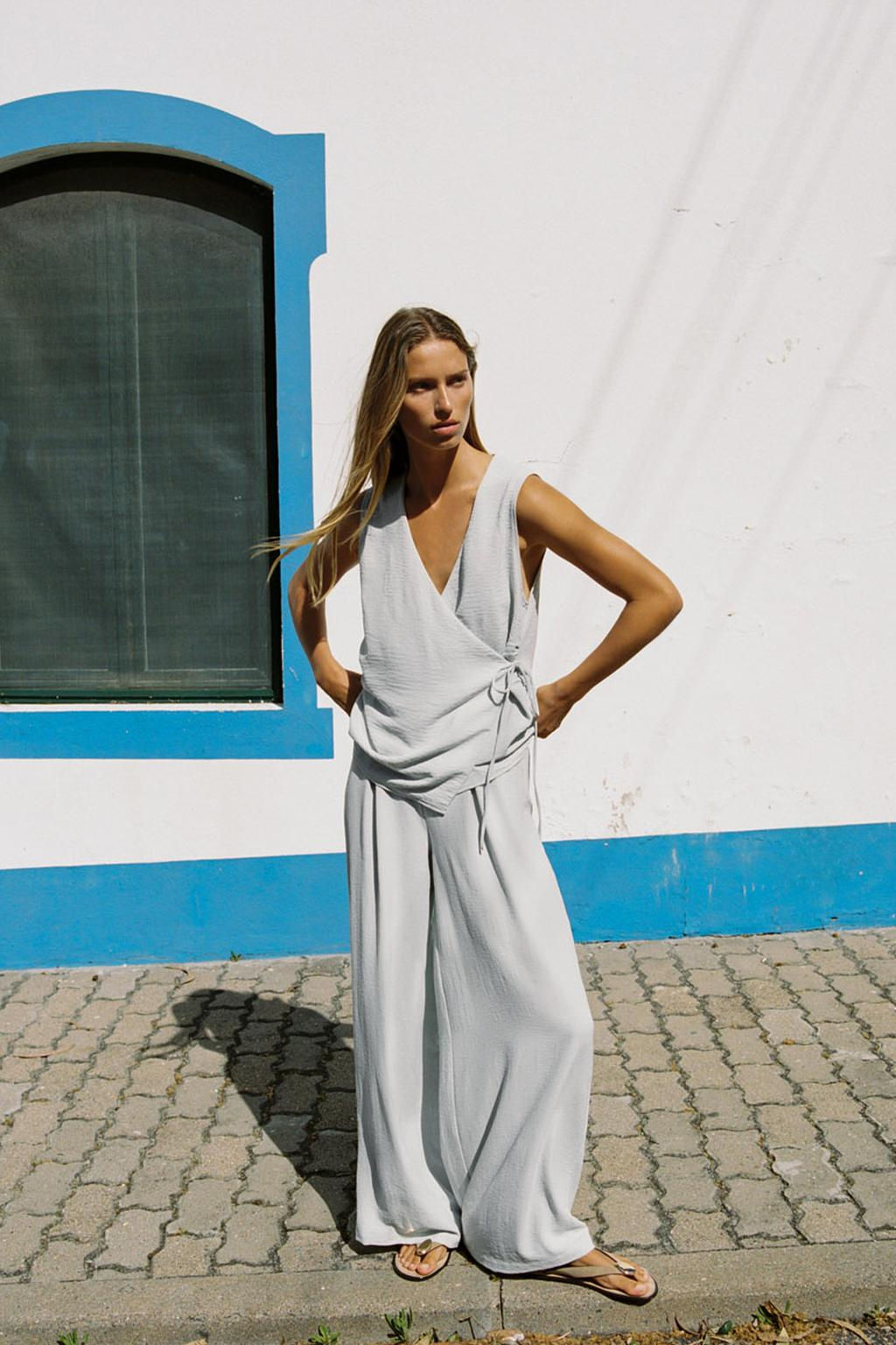 LOOSE-FITTING DARTED TROUSERS - Zara фото 15