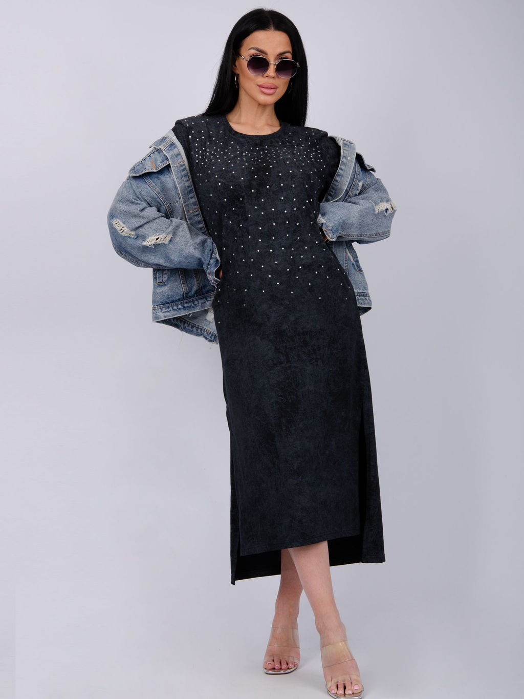 Платье Гэлекси 2, трикотаж - Малина фото 10