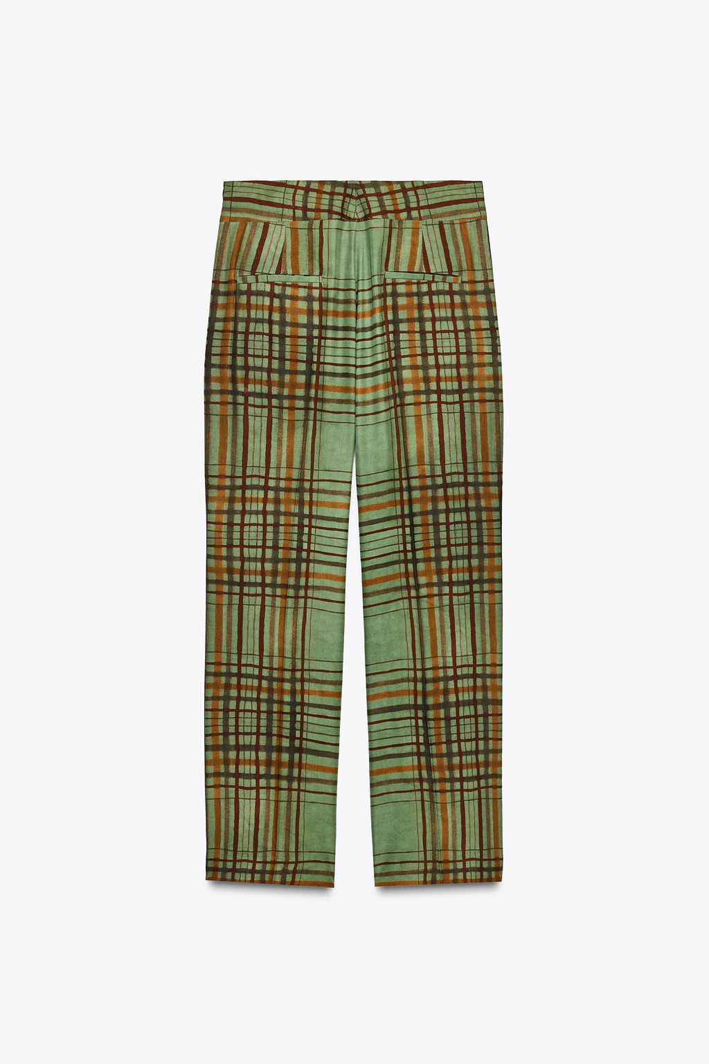 CHECK CROP FLARE TROUSERS ZW COLLECTION - Zara фото 4