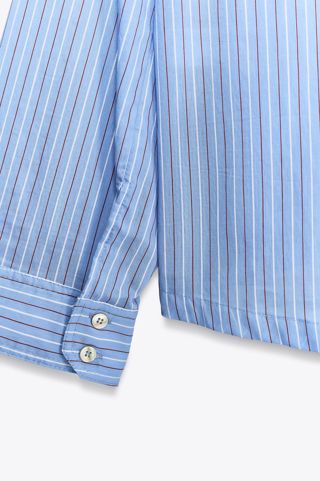 POPLIN SHIRT WITH BUTTONS - Zara фото 8
