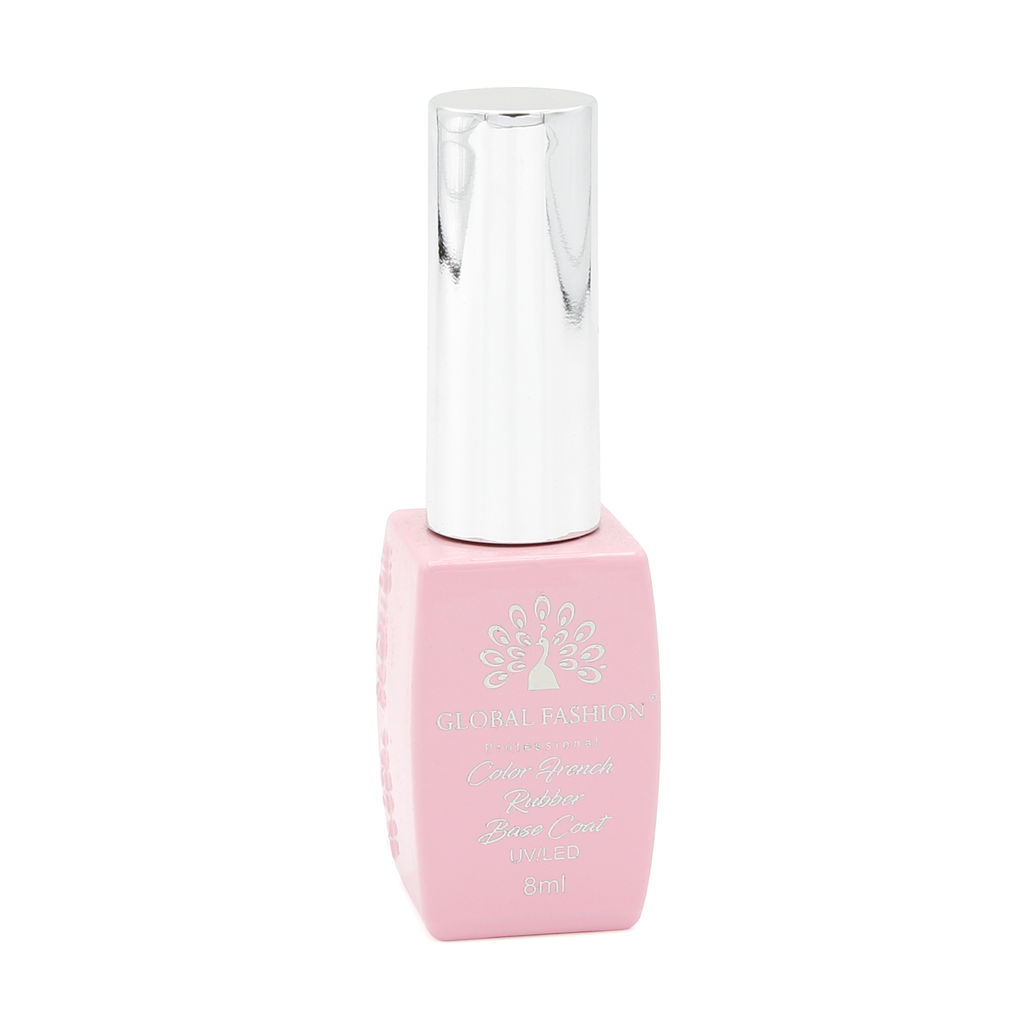 Цветная френч база для гель лака Global Fashion, Color French Base Coat 8 мл, 13  фото 7
