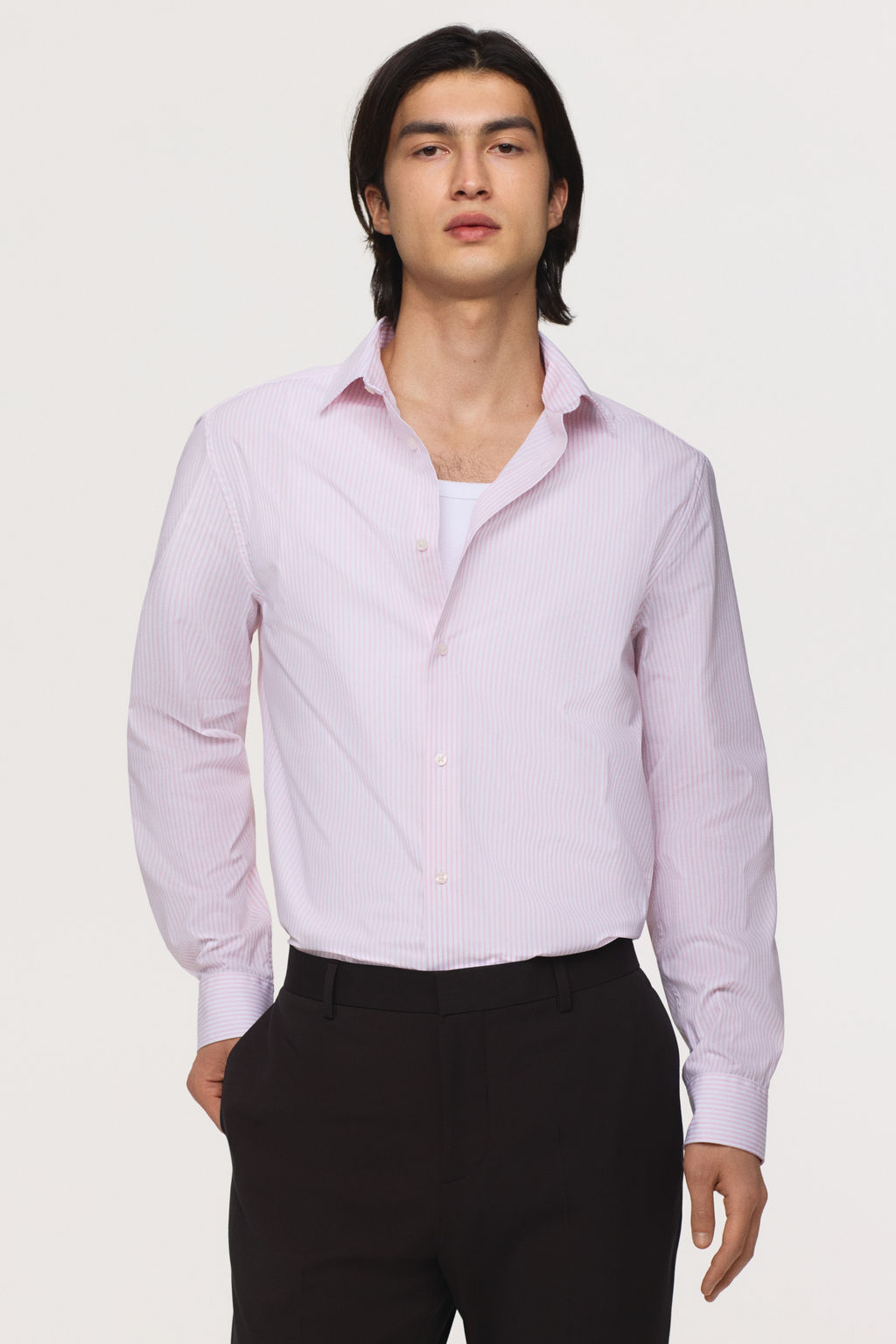 Camisa de f?cil planchado Slim Fit - H&m фото 4