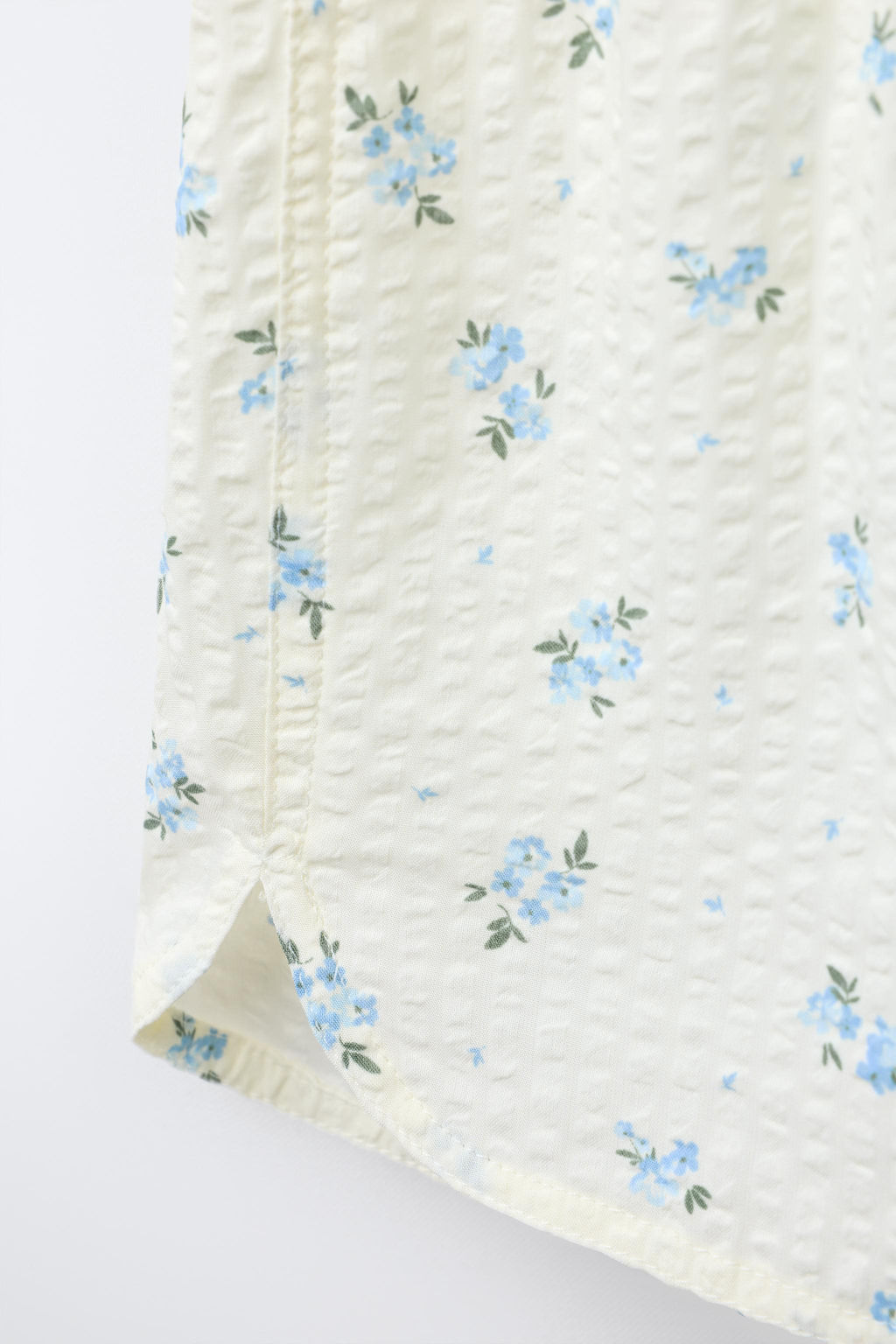 AGES 6-14/ SEERSUCKER FLORAL SHIRT AND BERMUDA PYJAMAS - Zara фото 7