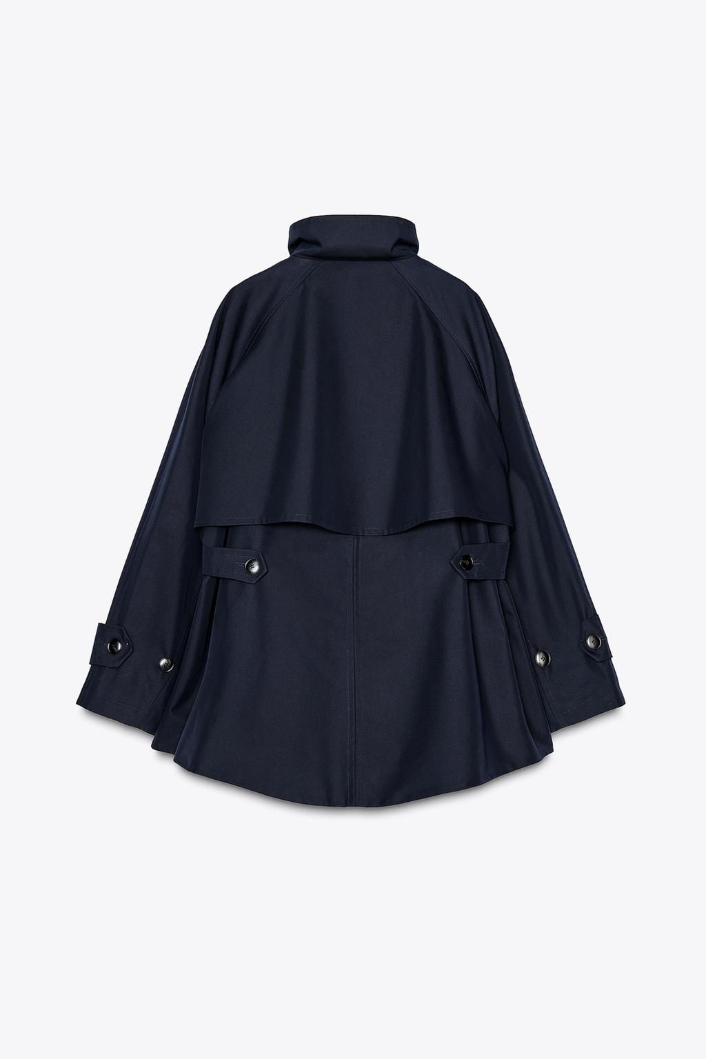 ZW COLLECTION CAPE JACKET WITH TABS - Zara фото 4