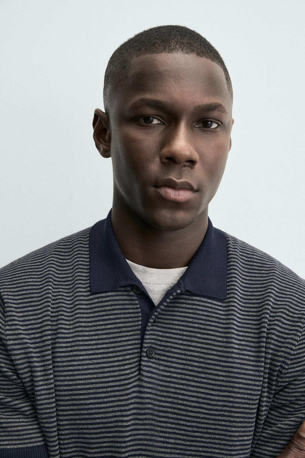 REGULAR FIT STRIPED KNIT POLO SHIRT - Zara фото 5