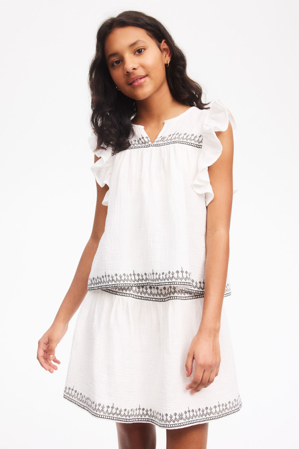 Conjunto de 2 piezas en muselina con bordados - H&m фото 2