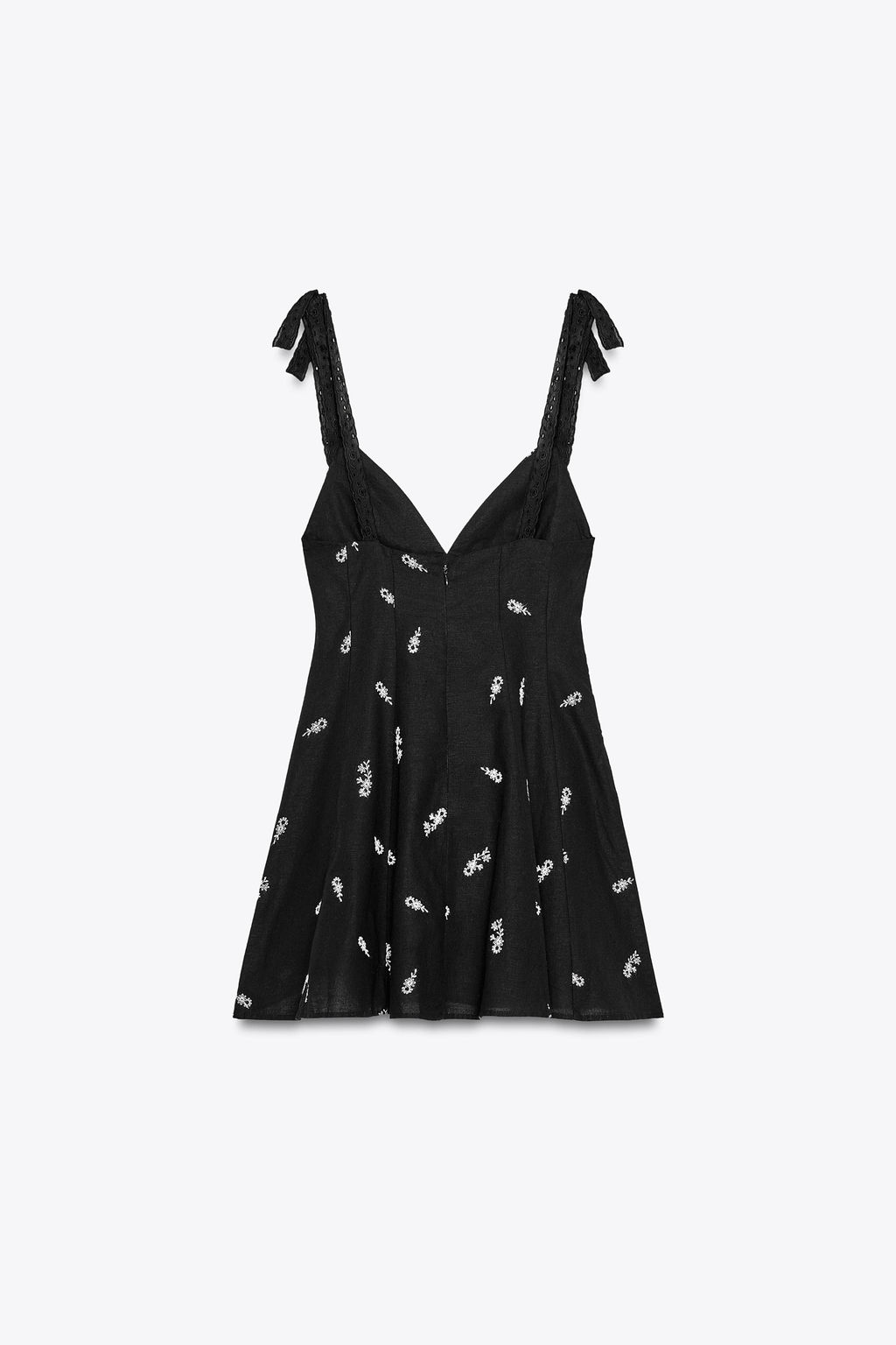 EMBROIDERED FLORAL SHORT DRESS - Zara фото 13