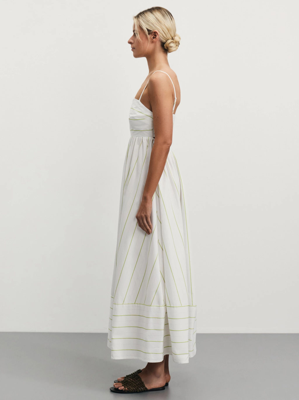 Сарафан из хлопка в полоску / Zarina  фото 4