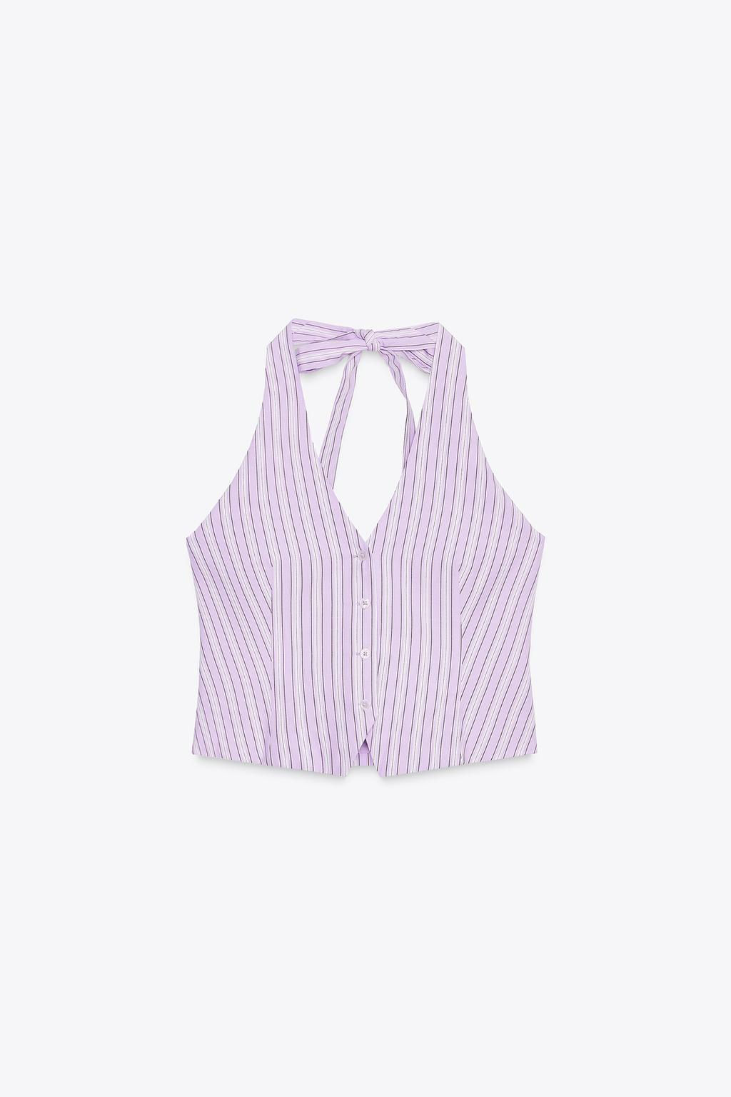 STRIPED WAISTCOAT TOP - Zara фото 5
