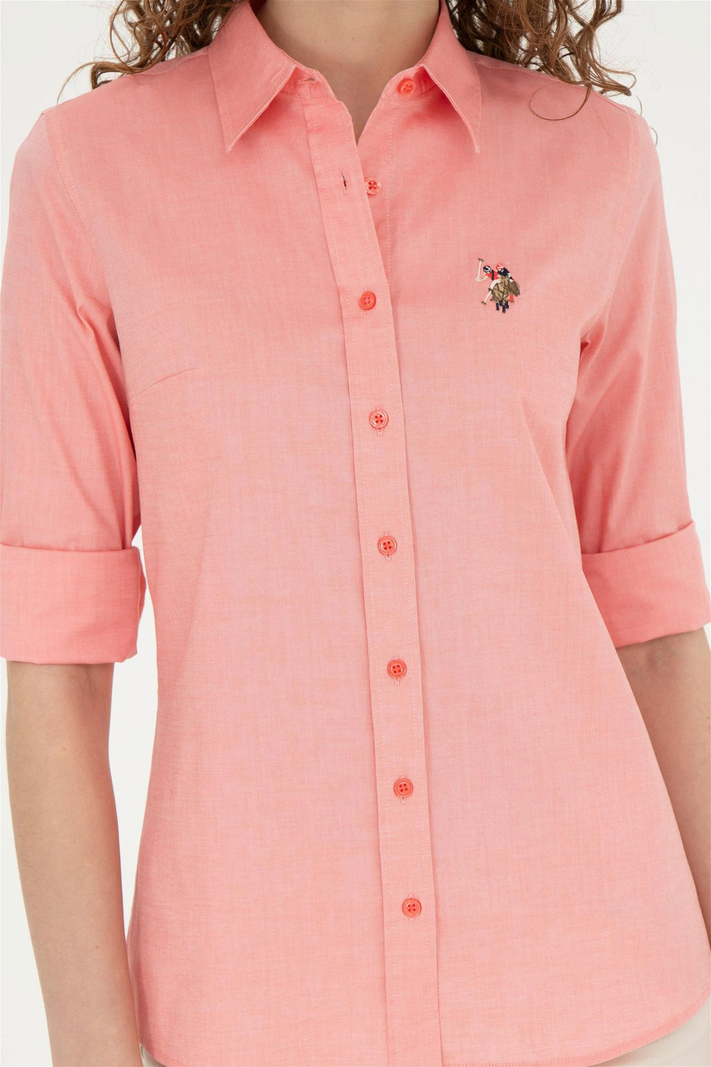 Женская базовая рубашка RED с длинным рукавом - U.s. polo assn фото 6