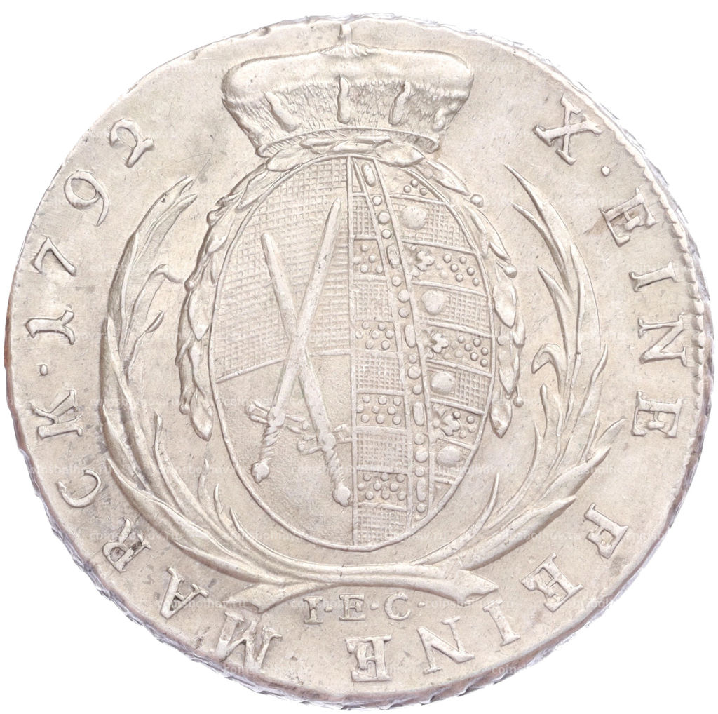 Монета 1 талер 1792 года Саксония