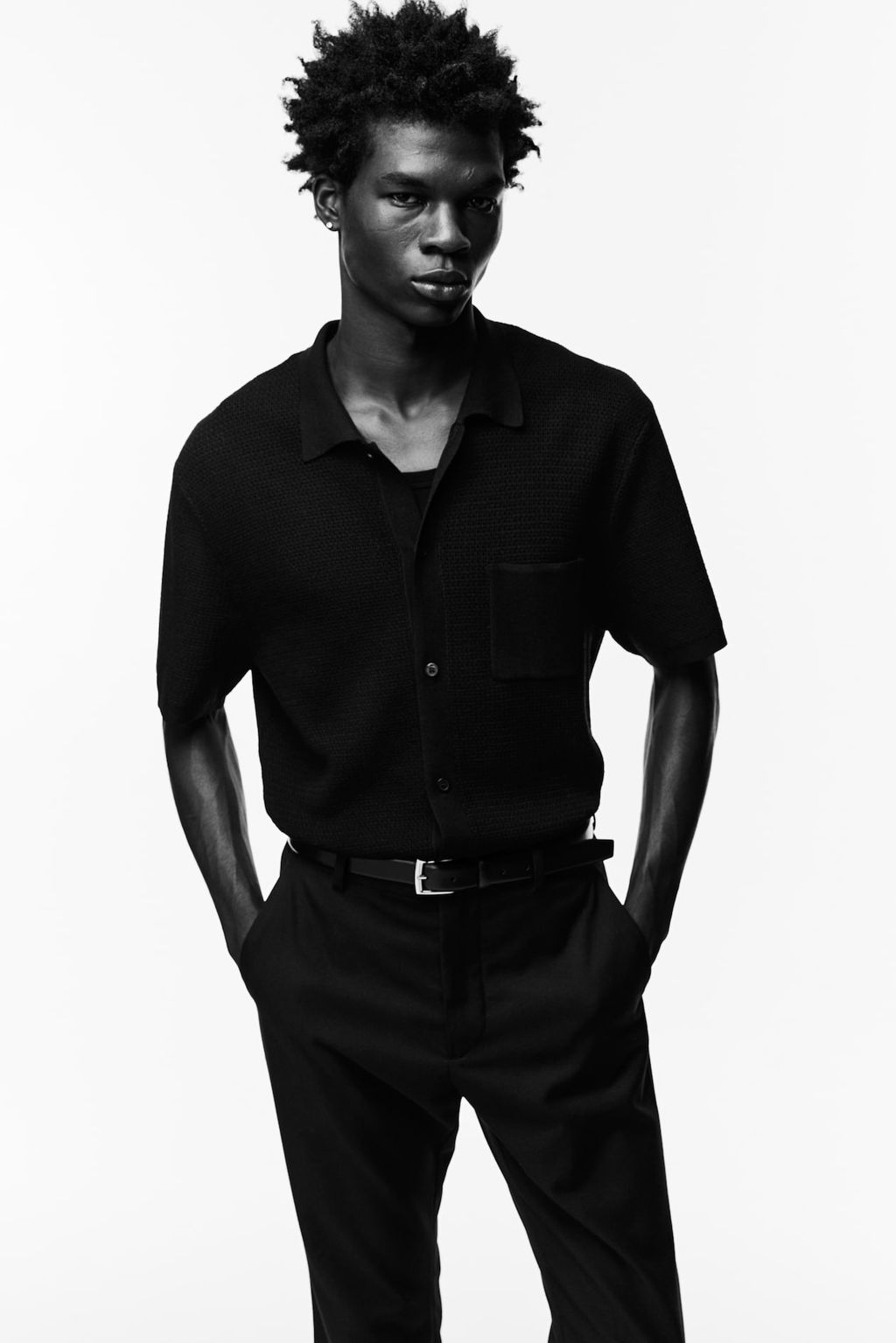 Camisa en punto texturizado Regular Fit - H&m фото 3