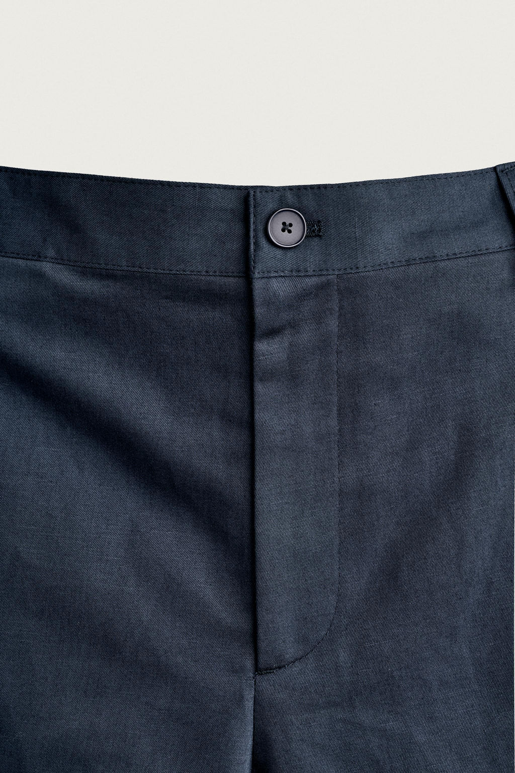 BERMUDA CARGO RELAXED FIT ALGOD?N - LINO / Azul / Marino - Zara фото 9