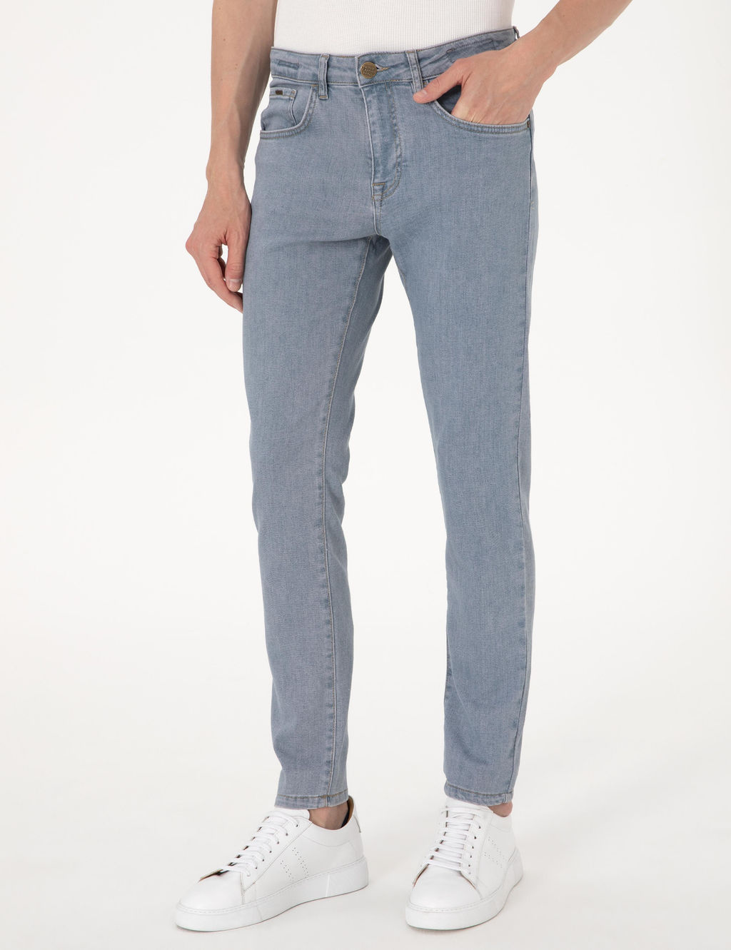 A__k Mavi Slim Fit Jean Pantolon