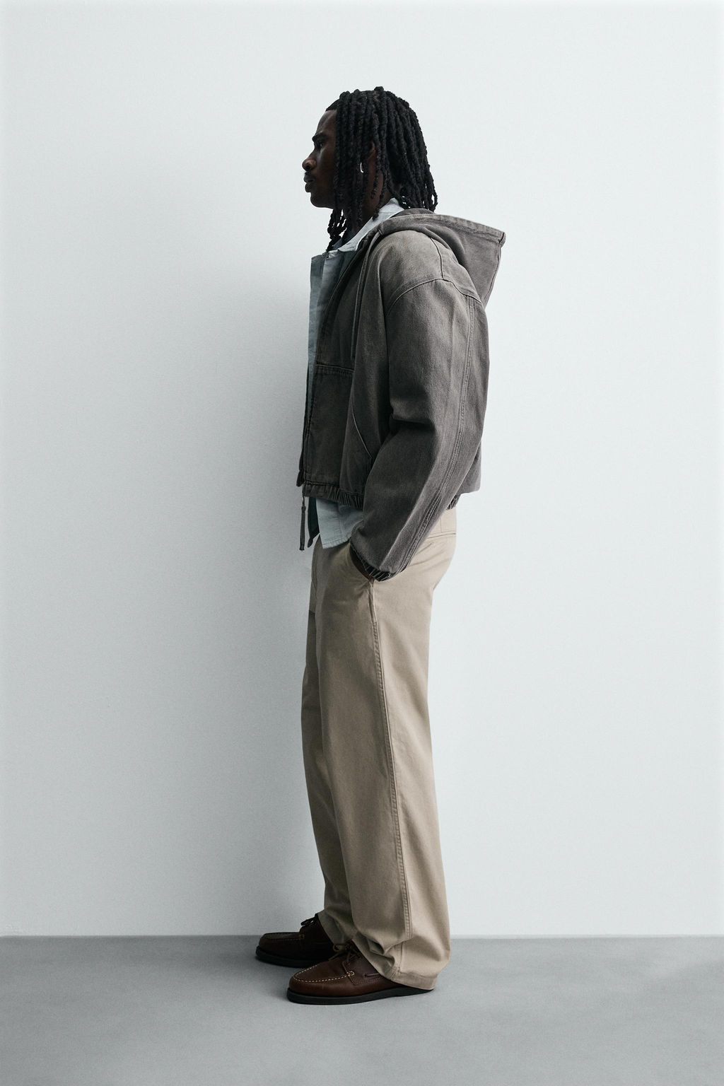 WASHED HOODED JACKET - Zara фото 4