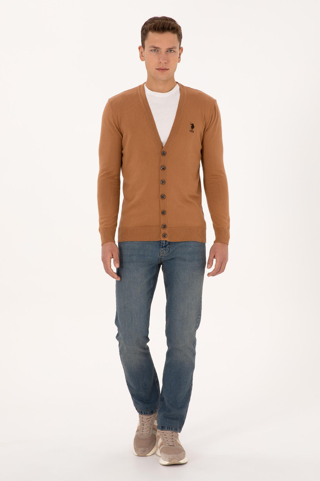 Erkek Camel Basic Triko H_rka