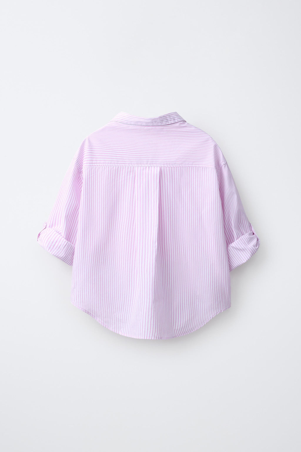 PACK CAMISA RAYAS Y CAMISETA RIB BORDADA / Rosa - Zara фото 2
