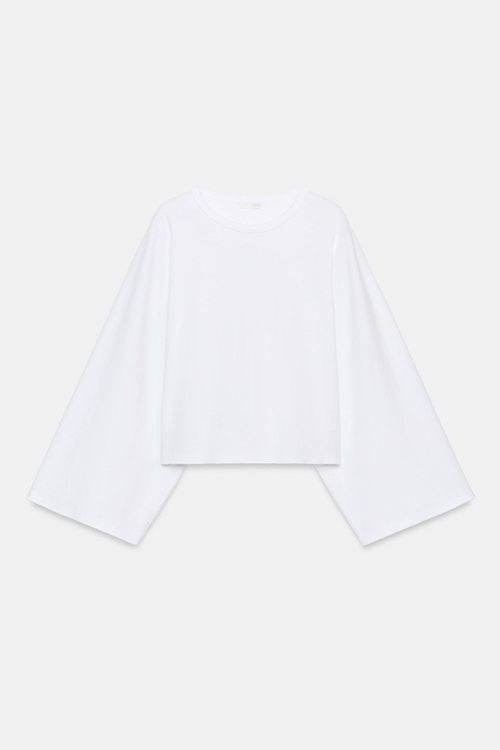 BOAT NECK T-SHIRT WITH LABEL - Zara фото 10