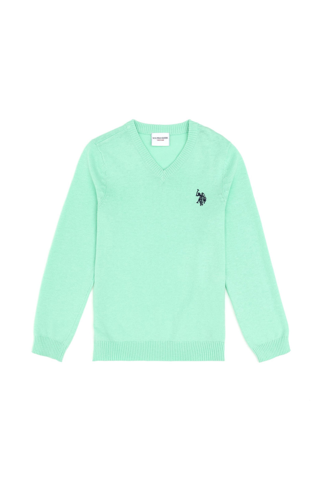 Базовый свитер мятного цвета для мальчика Неожиданная скидка в корзине