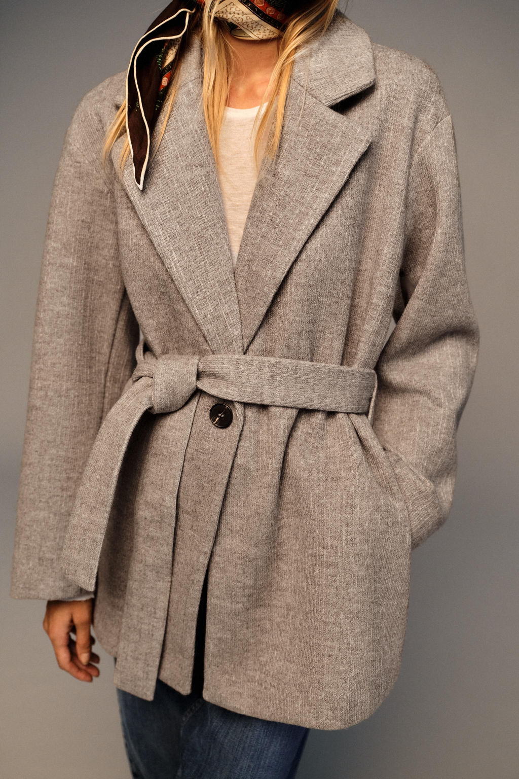 SOFT BLAZER WITH BELT