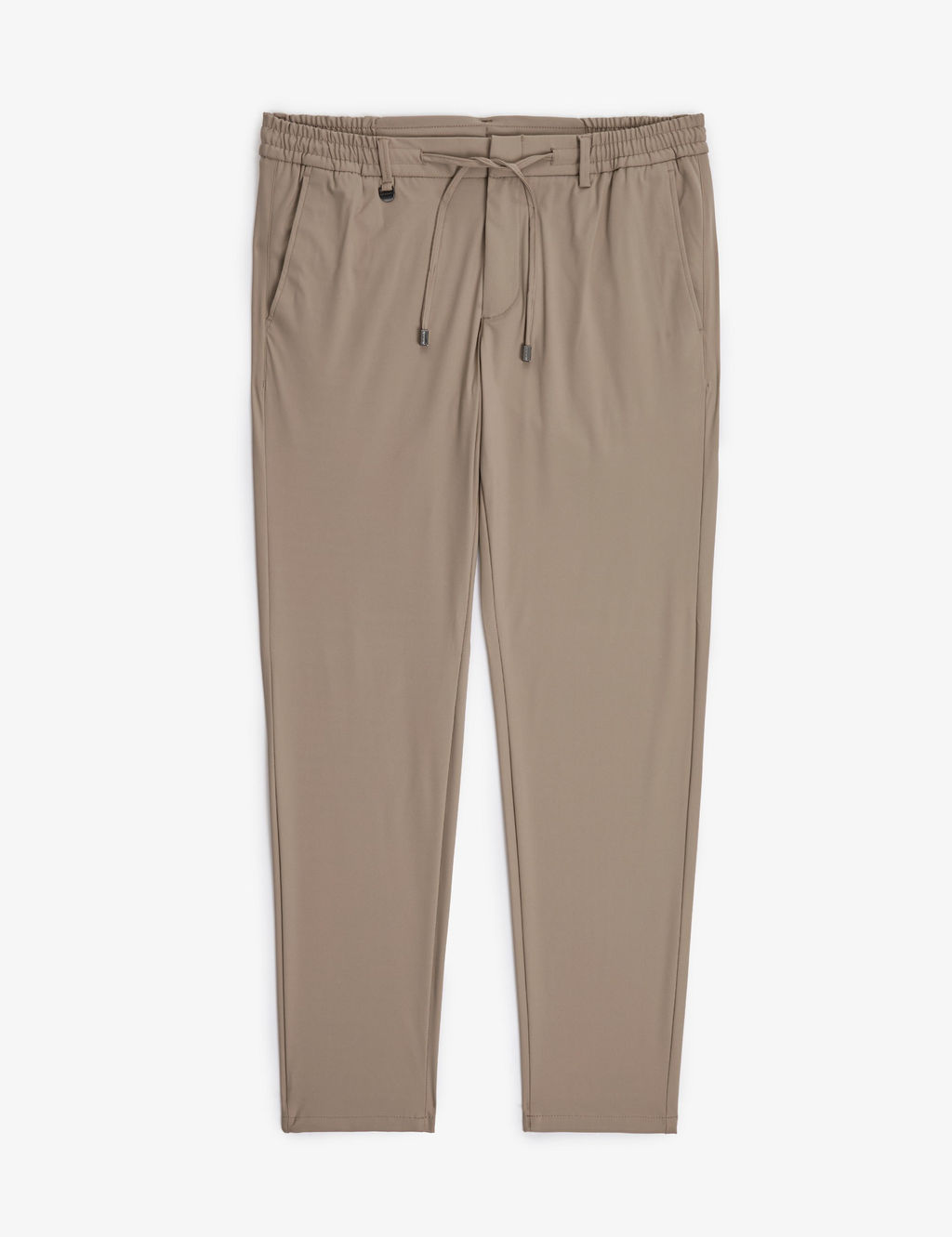 Koyu Bej Ex. Slim Fit Beli Kordonlu Klasik Jogger Pantolon