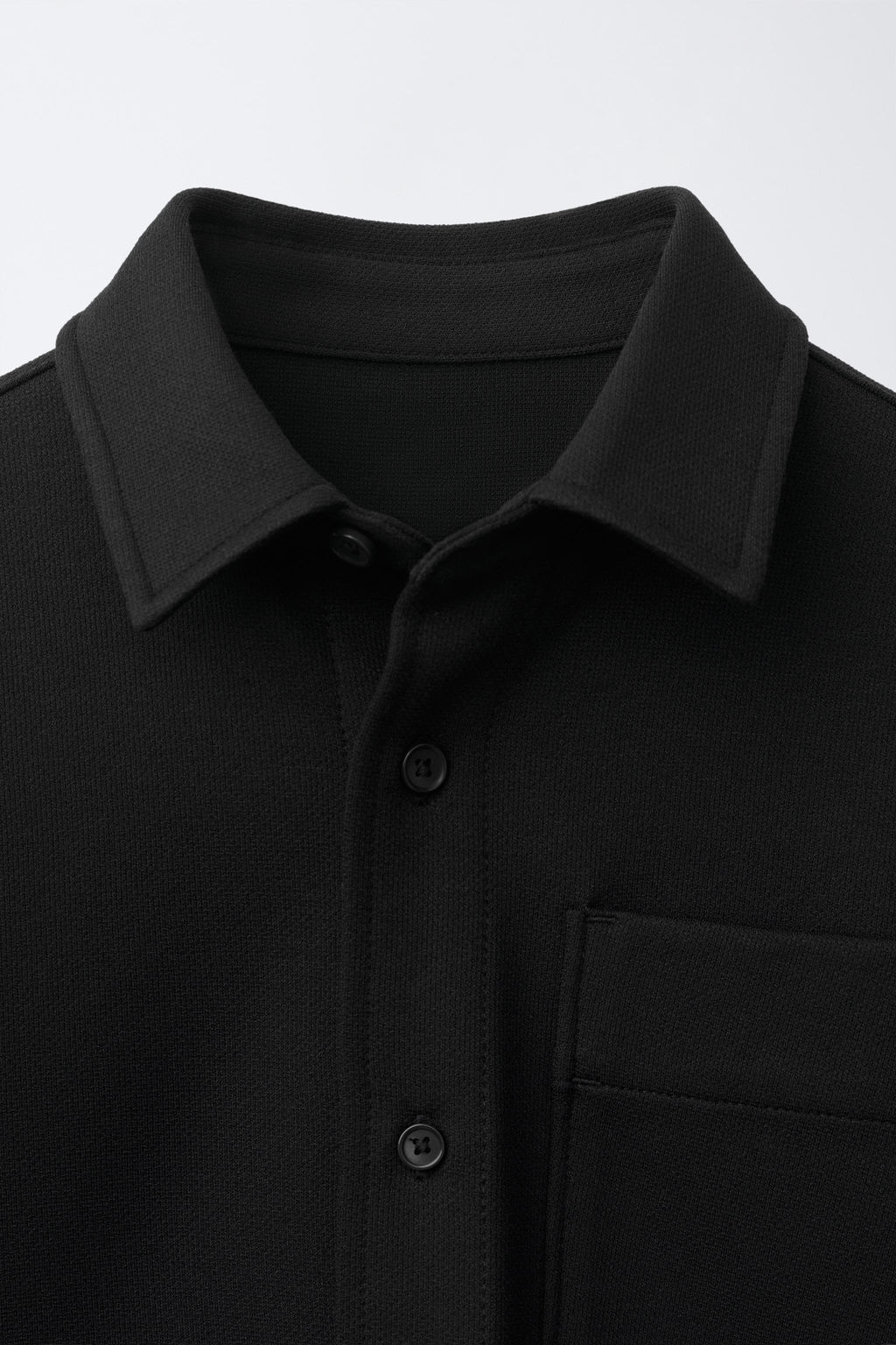SOBRECAMISA COMFORT BOLSILLO / Negro - Zara фото 3