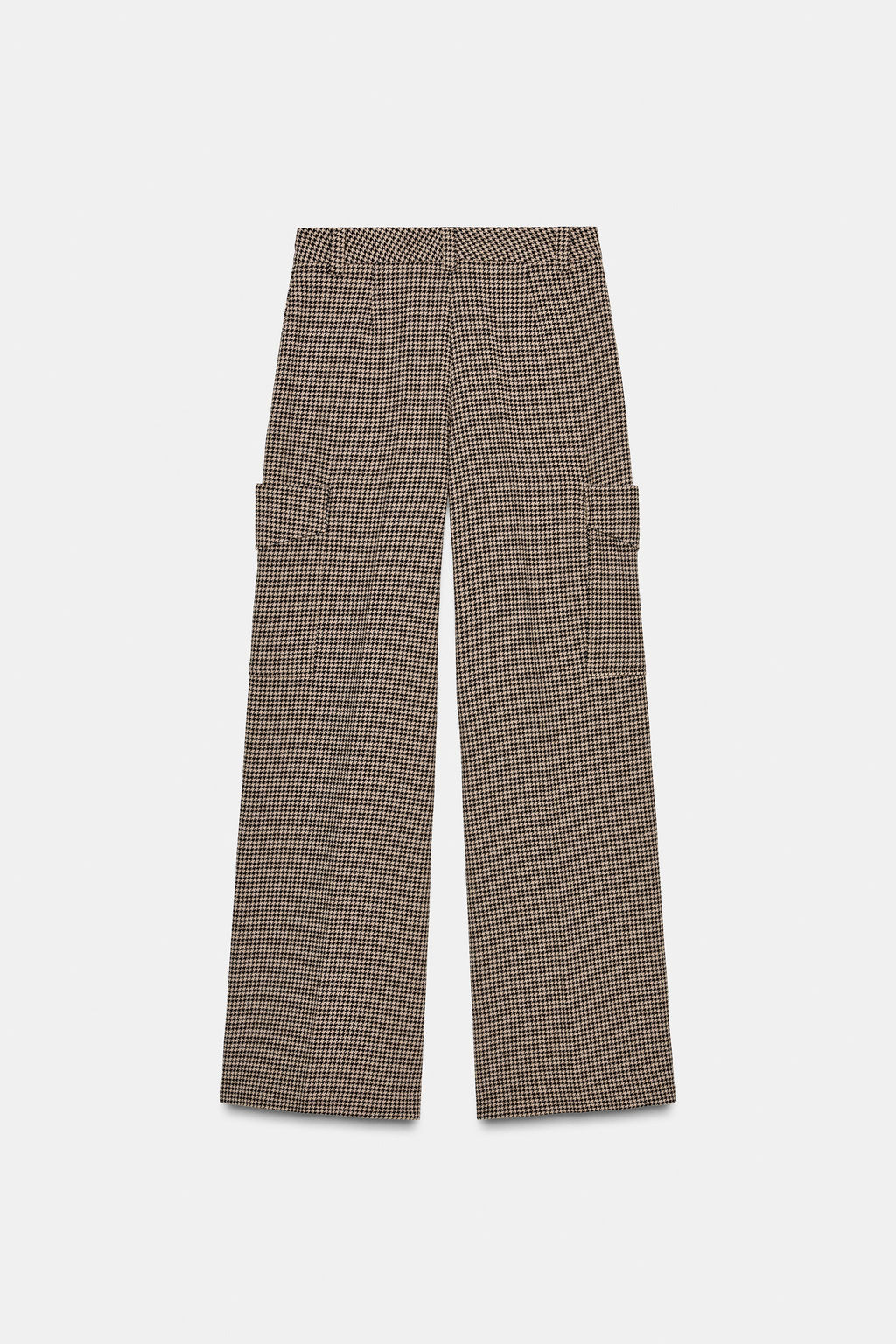 HOUNDSTOOTH CARGO TROUSERS - Zara фото 7