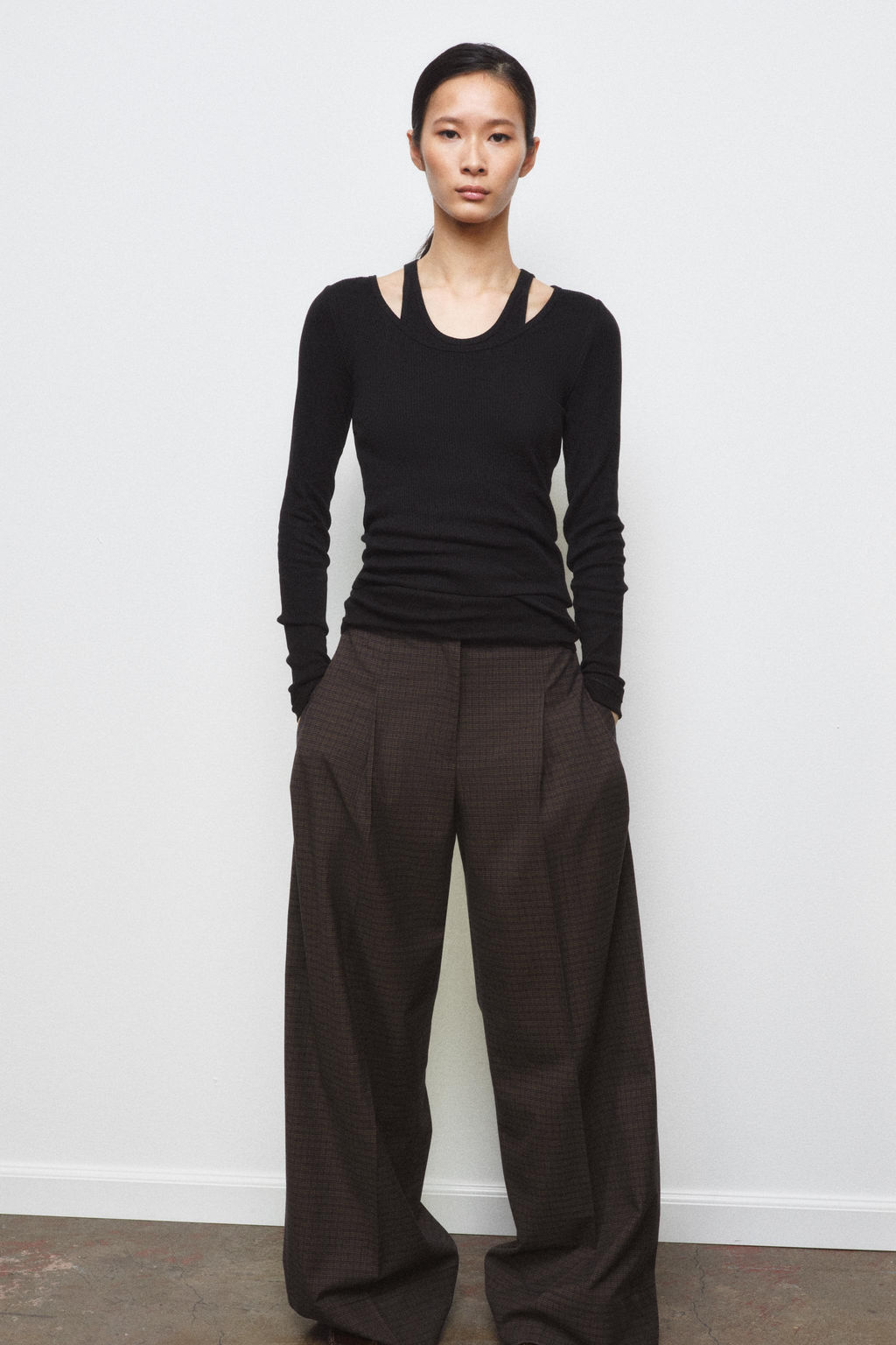 DOUBLE RIBBED T-SHIRT - Zara фото 9