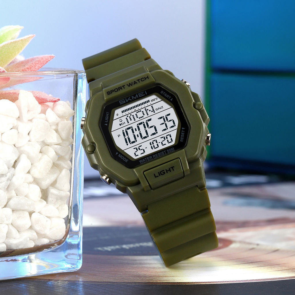 Часы наручные Skmei женские электронные спортивные 2573green