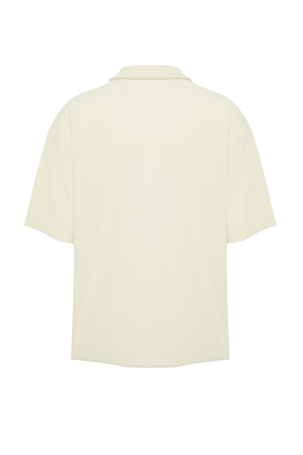 TRENDYOL MAN Limited Edition Siyah Oversize/Genis Kesim Dokulu K?r?smaz Ottoman Polo Yaka T-Shirt TMNSS23PO00020 - Trendyolmilla фото 8