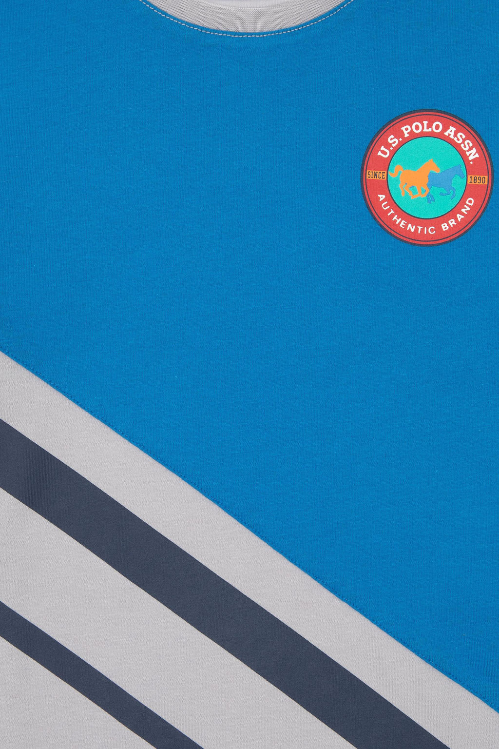 Erkek _ocuk Kobalt Comfort Bisiklet Yaka Ti__rt Sepette S_rpriz _ndirim - U.s. polo assn фото 3