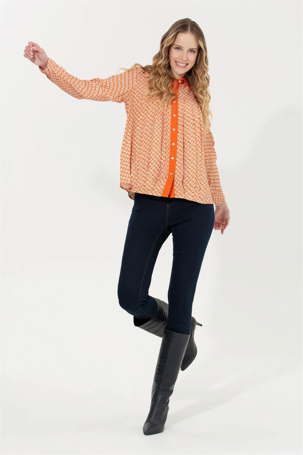 U. S. Polo Assn Женская рубашка с длинным рукавом с плиткой - U.s. polo assn фото 9