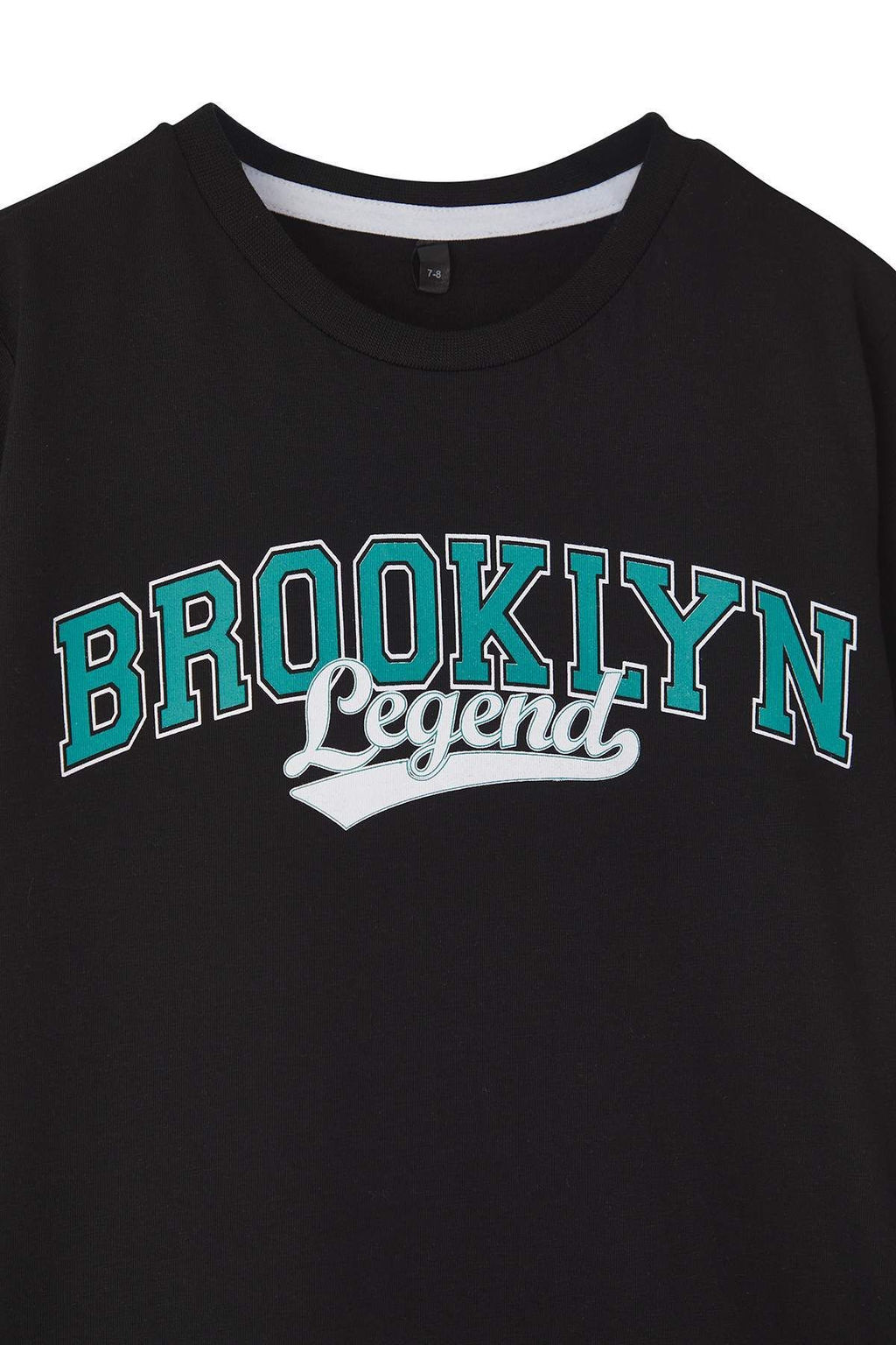 Ekru-Yesil 2li Erkek Cocuk%100 Pamuk Slogan Bask?l? K?sa Kol Orme T-Shirt TKDSS25TS00016 - Trendyolmilla фото 2