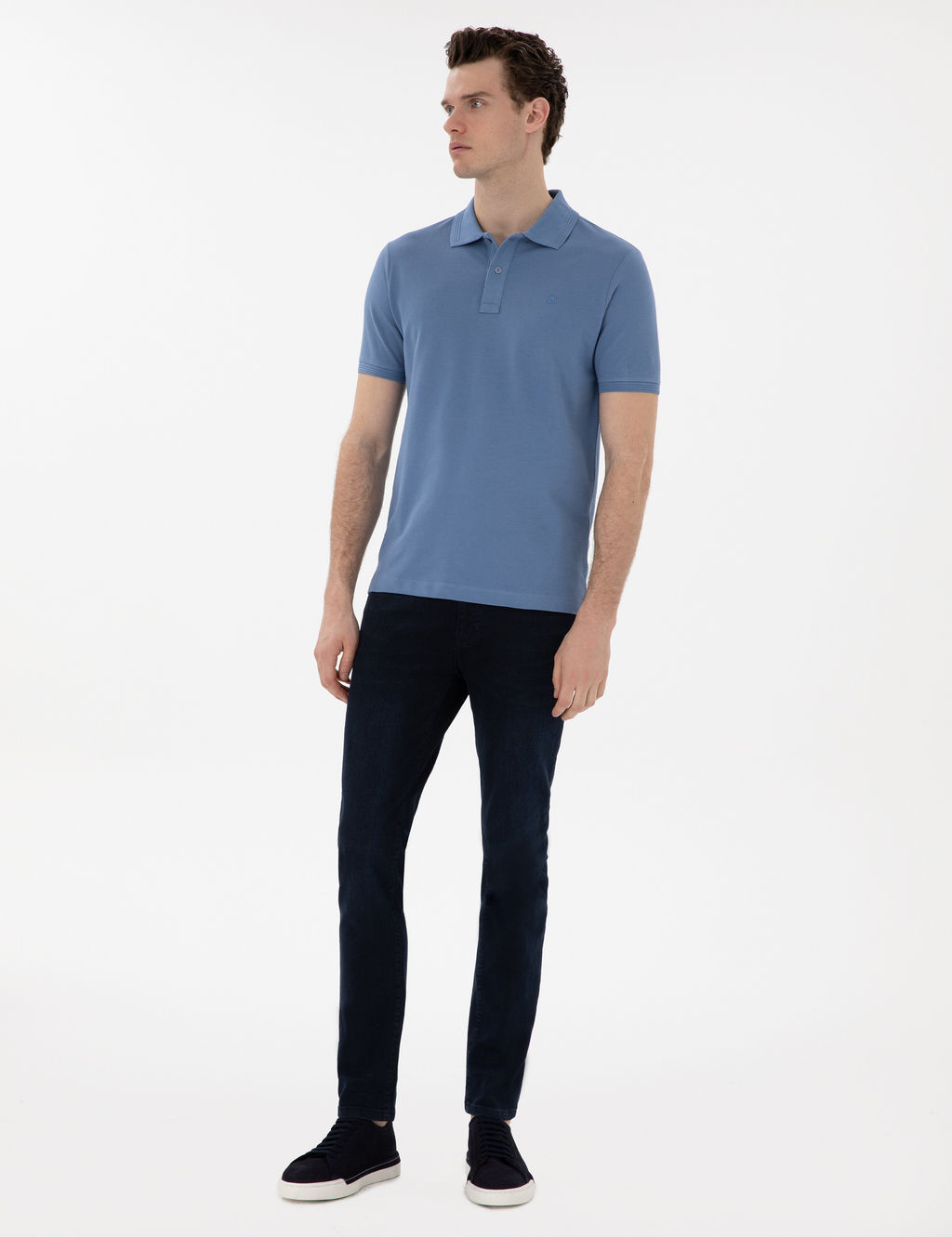 Mavi Slim Fit K_vr_lmaz Polo Yaka Basic Ti__rt