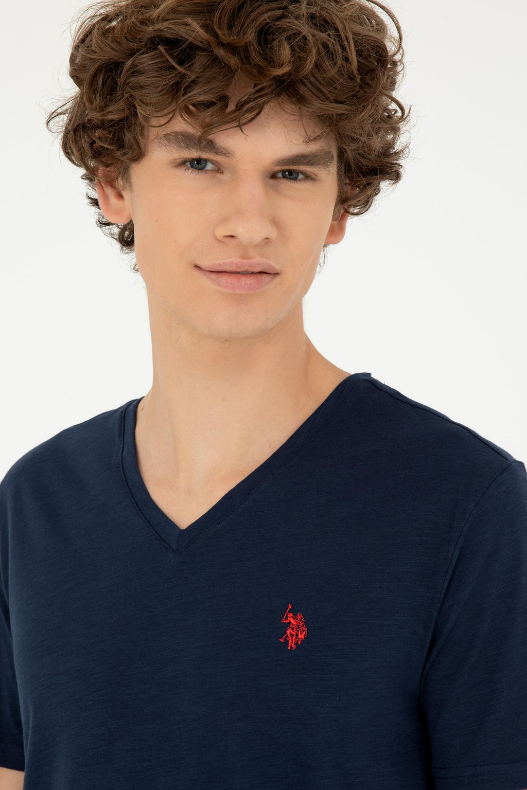 Мужская темно-синяя базовая футболка - U.s. polo assn фото 2