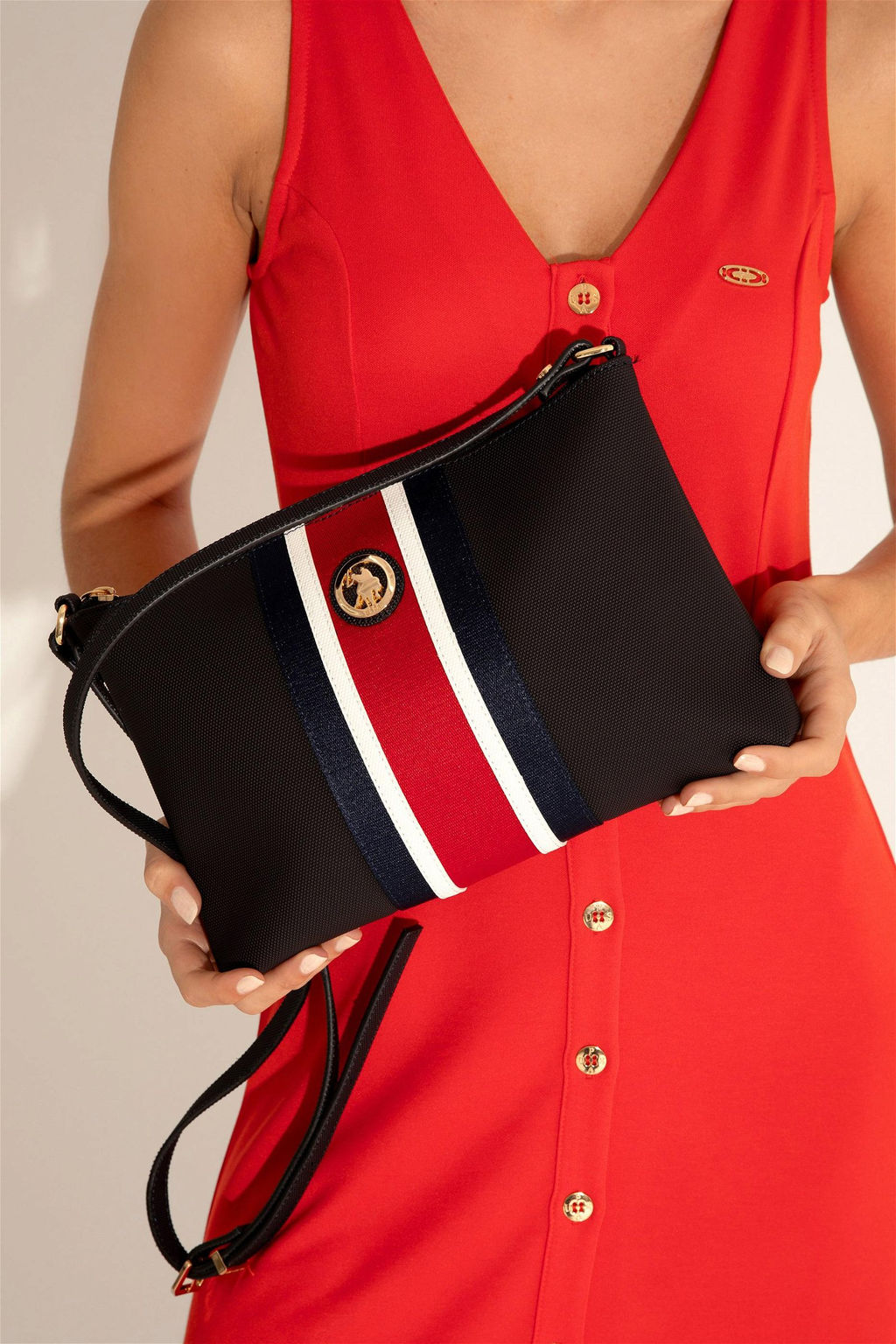 Женская темно-синяя сумка - U.s. polo assn фото 2