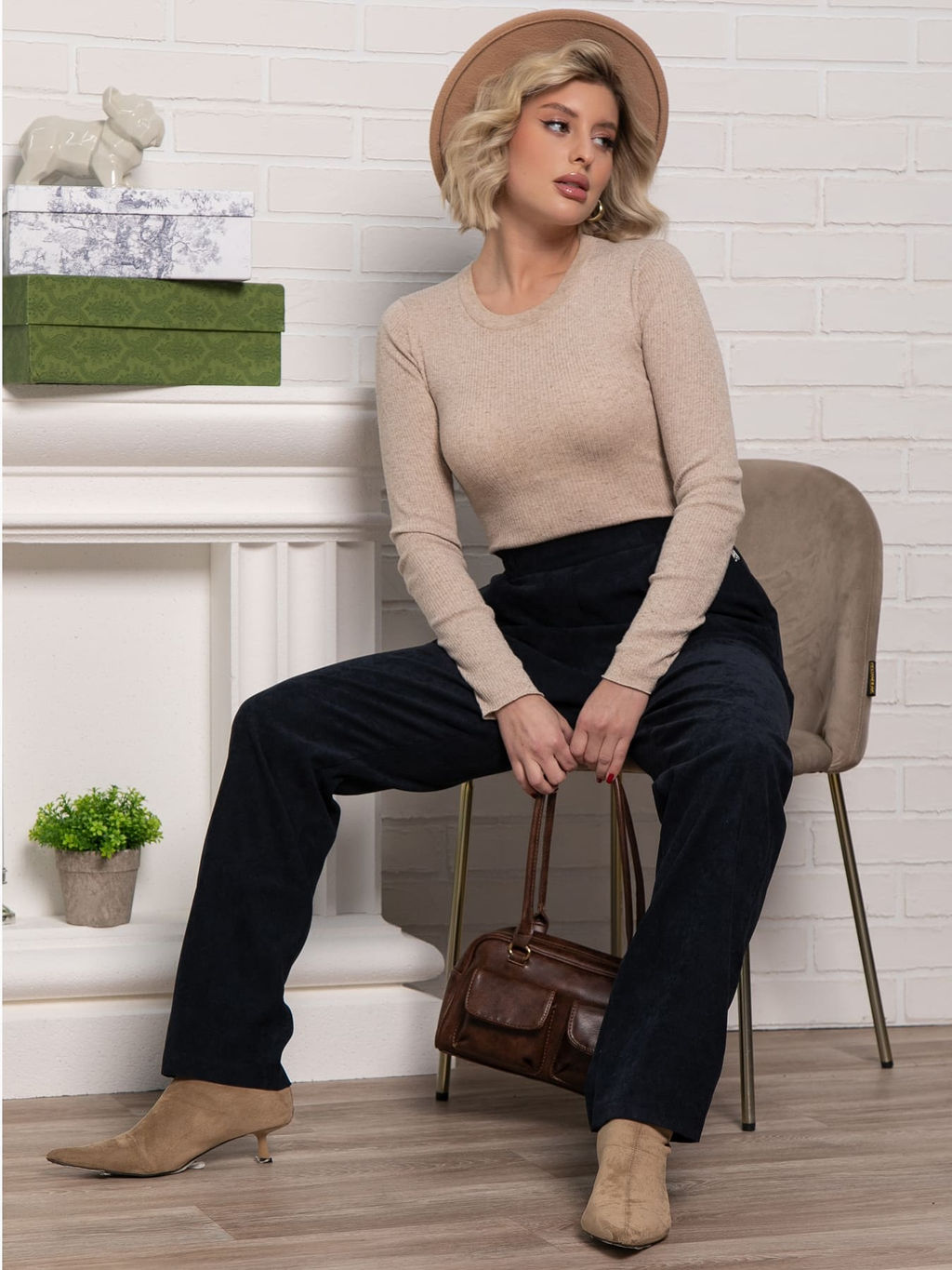 Брюки Люсьен (синий) Б15180-13М - Lt collection фото 7